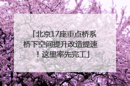 北京17座重点桥系桥下空间提升改造提速！这里率先完工