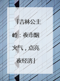 吉林公主岭：夜市烟火气，点亮夜经济