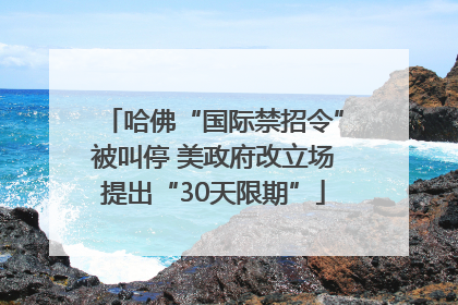 哈佛“国际禁招令”被叫停 美政府改立场提出“30天限期”