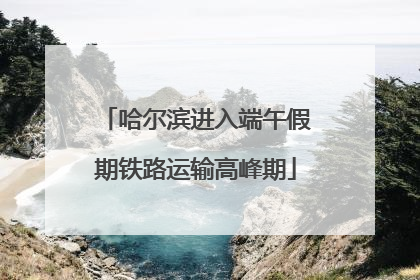 哈尔滨进入端午假期铁路运输高峰期