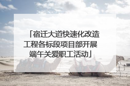 宿迁大道快速化改造工程各标段项目部开展端午关爱职工活动