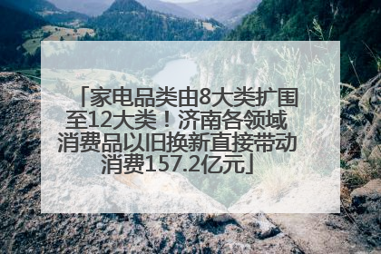 家电品类由8大类扩围至12大类！济南各领域消费品以旧换新直接带动消费157.2亿元
