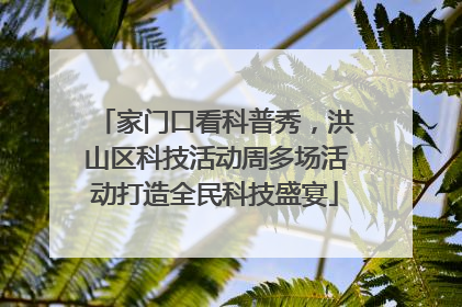 家门口看科普秀，洪山区科技活动周多场活动打造全民科技盛宴