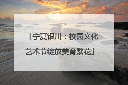 宁夏银川：校园文化艺术节绽放美育繁花