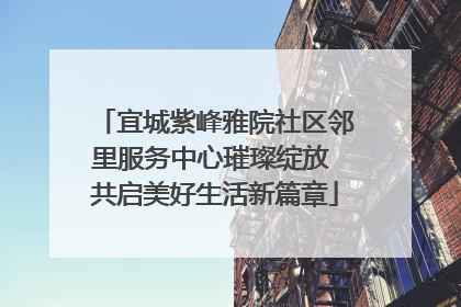 宜城紫峰雅院社区邻里服务中心璀璨绽放 共启美好生活新篇章
