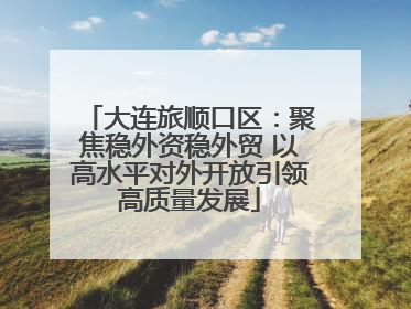 大连旅顺口区：聚焦稳外资稳外贸 以高水平对外开放引领高质量发展