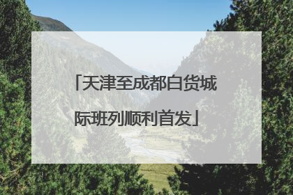 天津至成都白货城际班列顺利首发