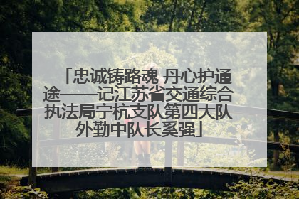 忠诚铸路魂 丹心护通途——记江苏省交通综合执法局宁杭支队第四大队外勤中队长奚强