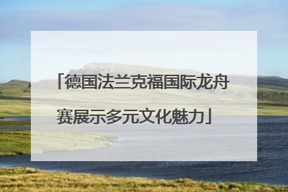 德国法兰克福国际龙舟赛展示多元文化魅力