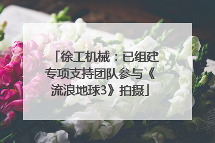 徐工机械：已组建专项支持团队参与《流浪地球3》拍摄