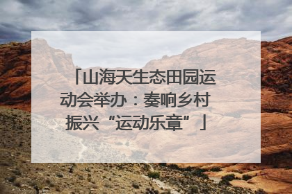 山海天生态田园运动会举办：奏响乡村振兴“运动乐章”