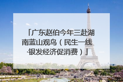 广东赵伯今年三赴湖南蓝山观鸟（民生一线·银发经济促消费）