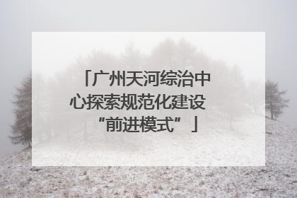 广州天河综治中心探索规范化建设“前进模式”