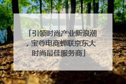 引领时尚产业新浪潮，宝尊电商蝉联京东大时尚最佳服务商