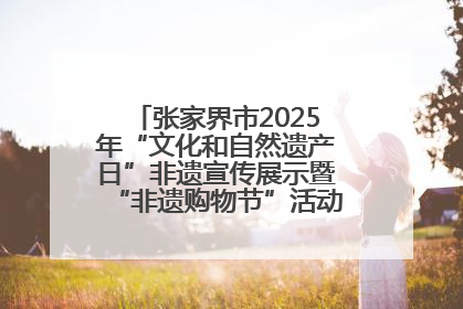 张家界市2025年“文化和自然遗产日”非遗宣传展示暨“非遗购物节”活动在慈利县盛大启幕