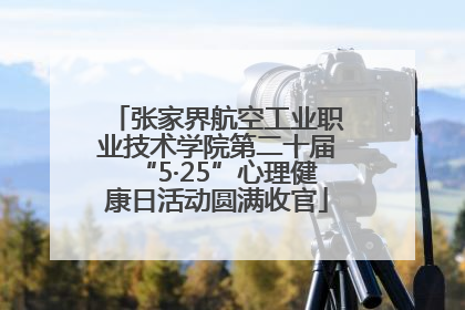 张家界航空工业职业技术学院第二十届“5·25”心理健康日活动圆满收官