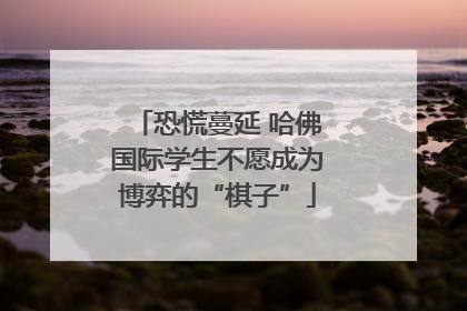 恐慌蔓延 哈佛国际学生不愿成为博弈的“棋子”