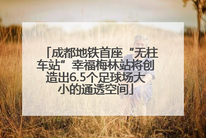 成都地铁首座“无柱车站”幸福梅林站将创造出6.5个足球场大小的通透空间