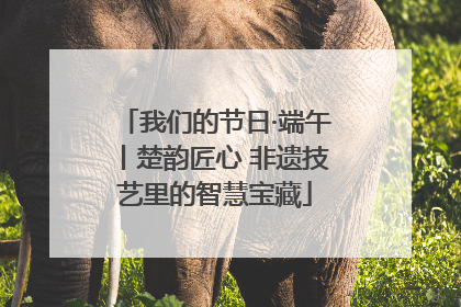 我们的节日·端午丨楚韵匠心 非遗技艺里的智慧宝藏