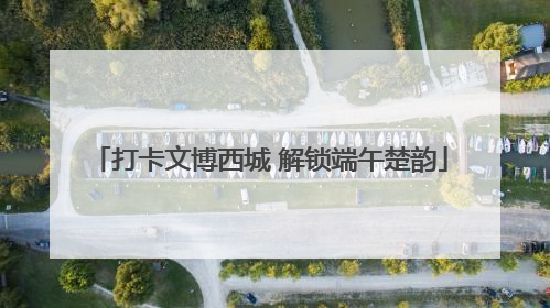 打卡文博西城 解锁端午楚韵
