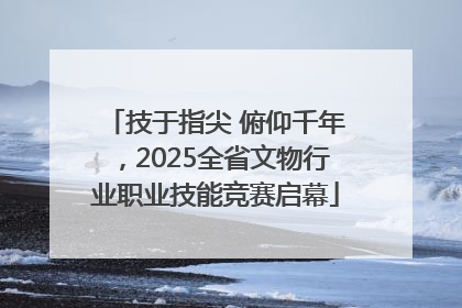 技于指尖 俯仰千年，2025全省文物行业职业技能竞赛启幕