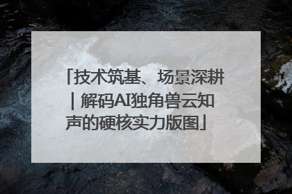 技术筑基、场景深耕｜解码AI独角兽云知声的硬核实力版图