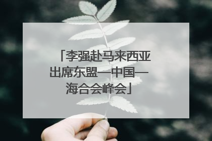 李强赴马来西亚出席东盟—中国—海合会峰会
