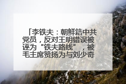 李铁夫：朝鲜籍中共党员，反对王明错误被诬为“铁夫路线”，被毛主席赞扬为与刘少奇并列的正确路线代表