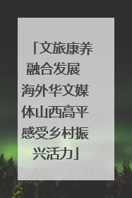 文旅康养融合发展 海外华文媒体山西高平感受乡村振兴活力