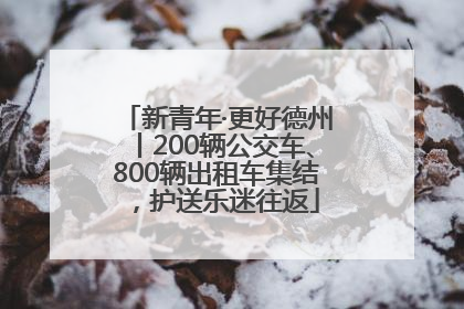 新青年·更好德州丨200辆公交车、800辆出租车集结，护送乐迷往返