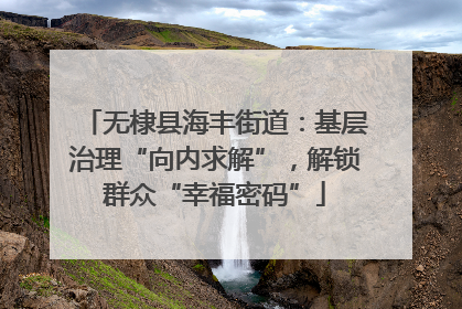 无棣县海丰街道：基层治理“向内求解”，解锁群众“幸福密码”