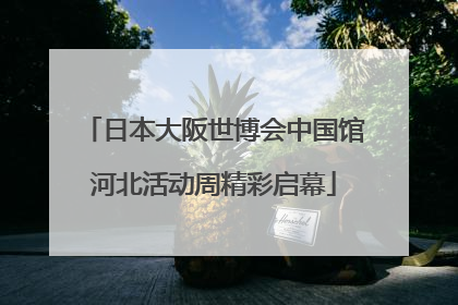 日本大阪世博会中国馆河北活动周精彩启幕