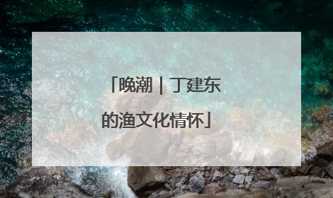 晚潮｜丁建东的渔文化情怀