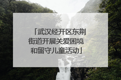武汉经开区东荆街道开展关爱困境和留守儿童活动