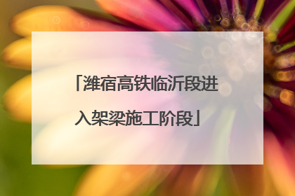 潍宿高铁临沂段进入架梁施工阶段