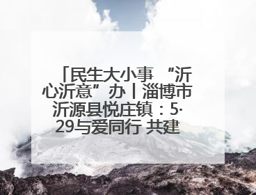 民生大小事 “沂心沂意”办丨淄博市沂源县悦庄镇：5·29与爱同行 共建生育友好社会