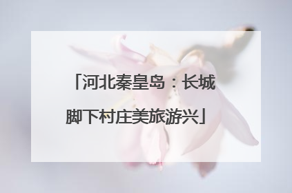 河北秦皇岛：长城脚下村庄美旅游兴