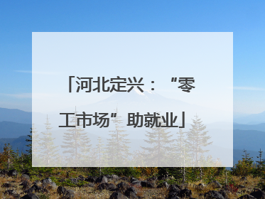 河北定兴：“零工市场”助就业