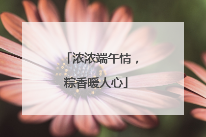 浓浓端午情，粽香暖人心