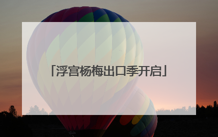 浮宫杨梅出口季开启