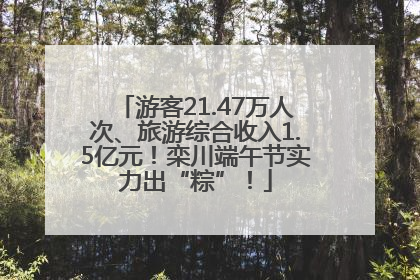 游客21.47万人次、旅游综合收入1.5亿元！栾川端午节实力出“粽”！