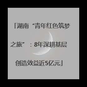 湖南“青年红色筑梦之旅”：8年深耕基层创造效益近5亿元