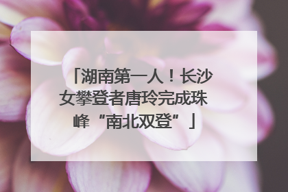 湖南第一人！长沙女攀登者唐玲完成珠峰“南北双登”