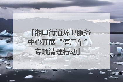 湘口街道环卫服务中心开展“僵尸车”专项清理行动