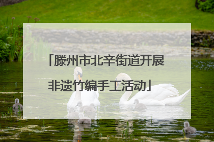 滕州市北辛街道开展非遗竹编手工活动