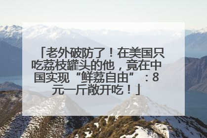 老外破防了！在美国只吃荔枝罐头的他，竟在中国实现“鲜荔自由”：8元一斤敞开吃！