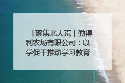 聚焦北大荒｜勤得利农场有限公司：以学促干推动学习教育“升温提速”
