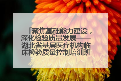 聚焦基础能力建设，深化检验质量发展——湖北省基层医疗机构临床检验质量控制培训班（孝感站）成功举办