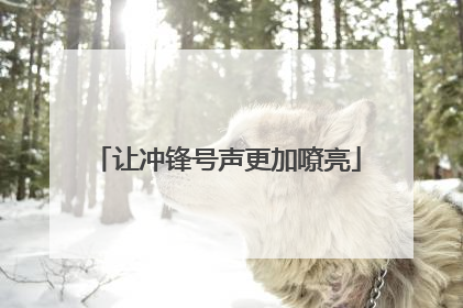 让冲锋号声更加嘹亮