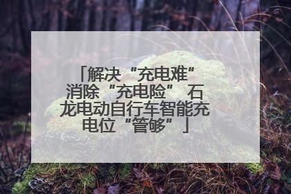 解决“充电难” 消除“充电险” 石龙电动自行车智能充电位“管够”